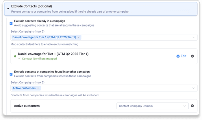 Autobound signal exclusion rules to prevent targeting opted-out contacts